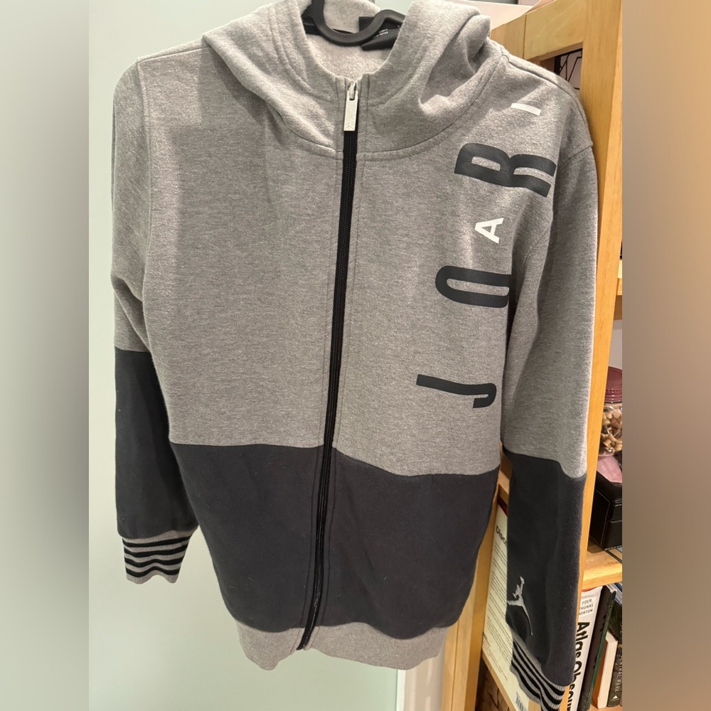 Air Jordan Sweatshirt | Gray Zip-Up Hoodie